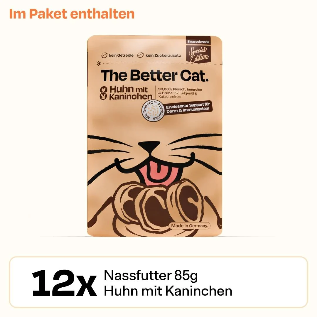 12x85g Huhn MIt Kaninchen Nassfutter - Image 3