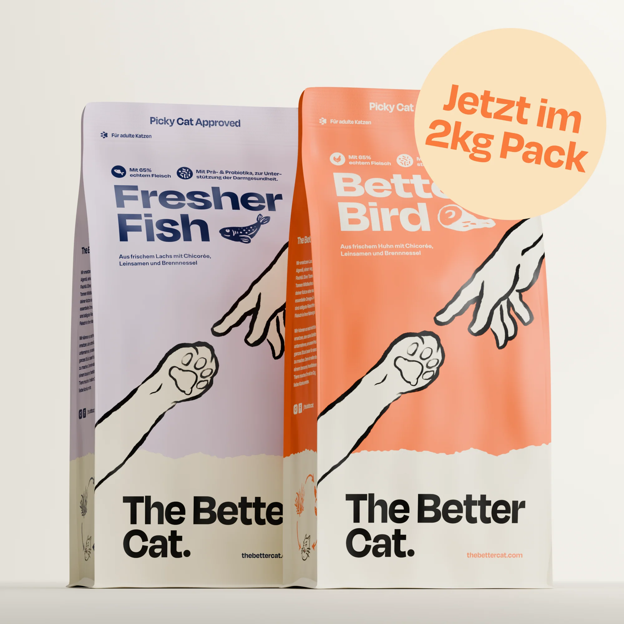 2kg Getreidefrei frisches Huhn 🐔 & 2kg frischer Lachs 🐟 Trockenfutter - Image 12