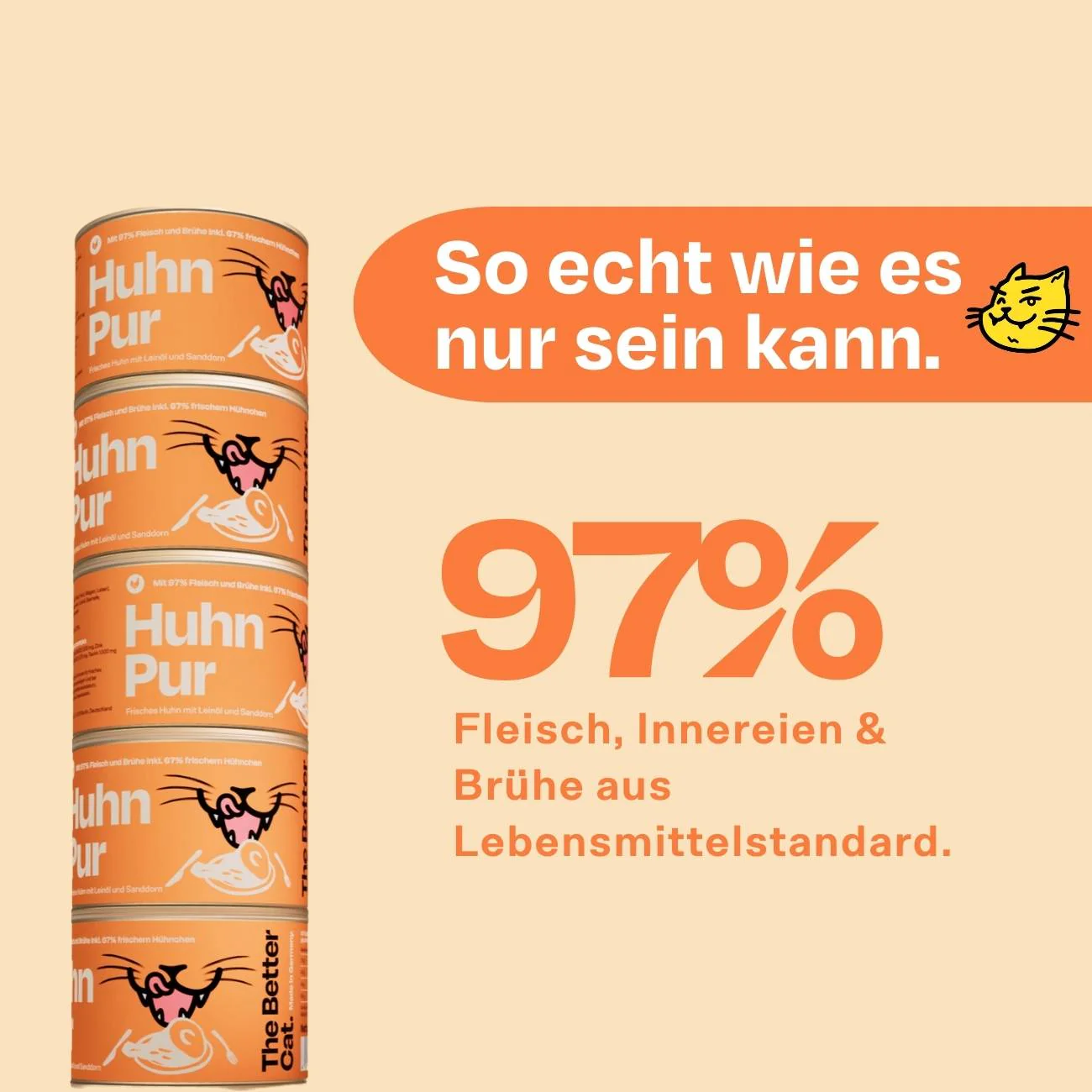 6x200g Monoprotein Huhn Pur Nassfutter - Image 7