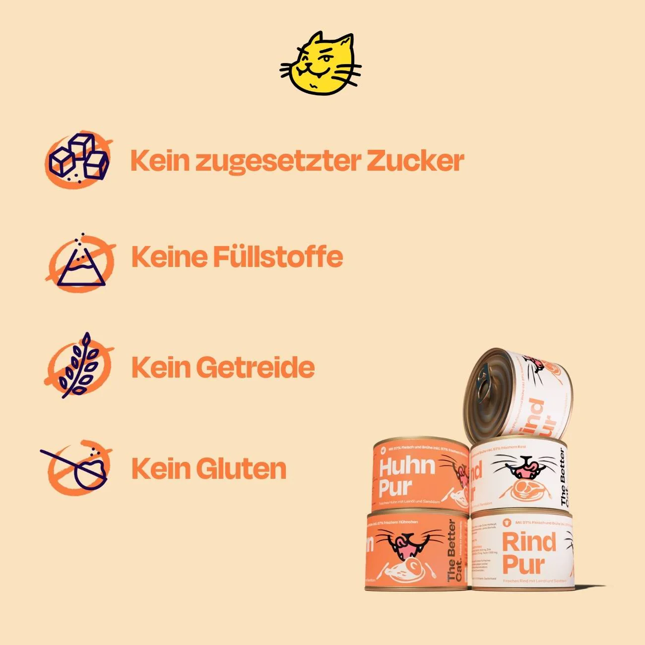 6x200g Monoprotein Huhn Pur Nassfutter - Image 8